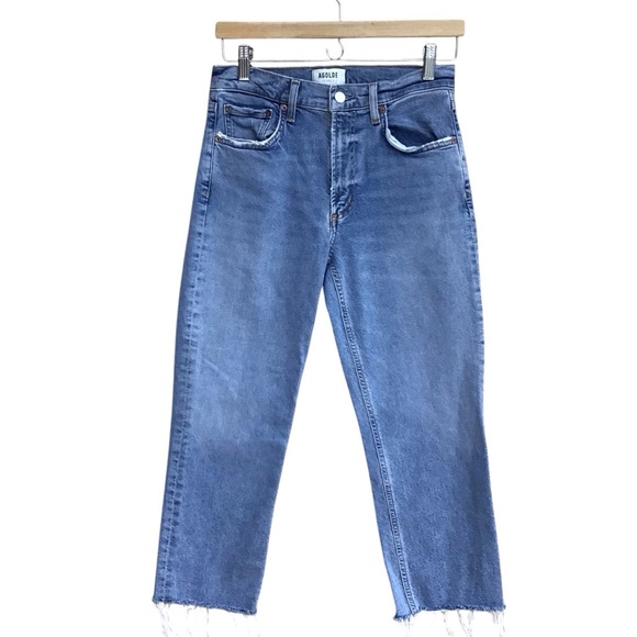 AGOLDE Kye Mid Rise Straight Crop Jeans - Picture 4 of 9